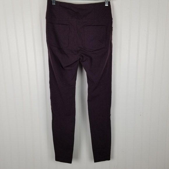 Athleta Metro High Waist Leggings Plum Pockets Womens Size Medium Casual - Picture 3 of 8